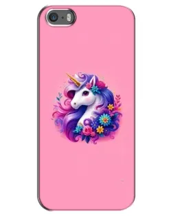 Чехол для iPhone 5 / 5s / SE с картинкой «Сказочный единорог»