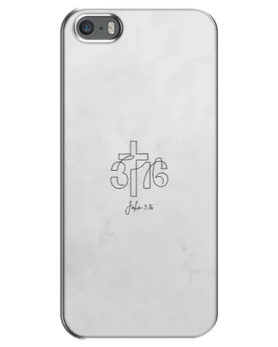 Чохол для iPhone 5 / 5s / SE з картинкою «Івана 3:16 Хрест»