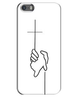 Чохол для iPhone 5 / 5s / SE з картинкою «Рука тримає»
