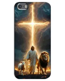 Чохол для iPhone 5 / 5s / SE з картинкою «Лев Юди та Світло»