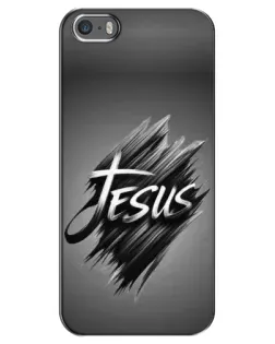 Чохол для iPhone 5 / 5s / SE з картинкою «Напис Jesus Graffiti»