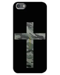 Чохол для iPhone 5 / 5s / SE з картинкою «Мілітарі Хрест»