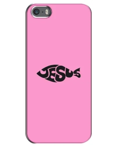 Чохол для iPhone 5 / 5s / SE з картинкою «Рожевий символ Jesus»