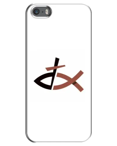 Чохол для iPhone 5 / 5s / SE з картинкою «Риба та хрест»