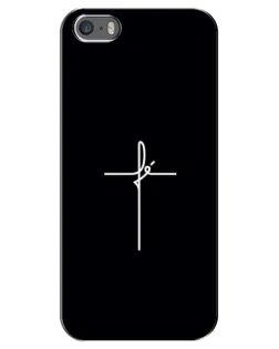 Чехол для iPhone 5 / 5s / SE с картинкой «Тонкий крест» Чехол для iPhone 5 / 5s / SE с картинкой «Тонкий крест»