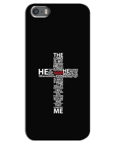 Чохол для iPhone 5 / 5s / SE з картинкою «Текстовий хрест» Чохол для iPhone 5 / 5s / SE з картинкою «Текстовий хрест»