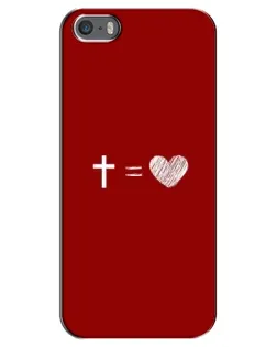 Чехол для iPhone 5 / 5s / SE с картинкой «Уравнение любви» Чехол для iPhone 5 / 5s / SE с картинкой «Уравнение любви»