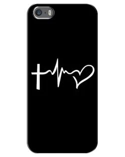 Чехол для iPhone 5 / 5s / SE с картинкой «Пульс веры» Чехол для iPhone 5 / 5s / SE с картинкой «Пульс веры»