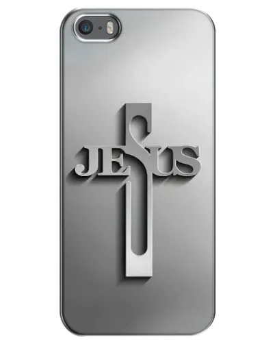 Чохол для iPhone 5 / 5s / SE з картинкою «Металевий хрест Jesus» Чохол для iPhone 5 / 5s / SE з картинкою «Металевий хрест Jesus»