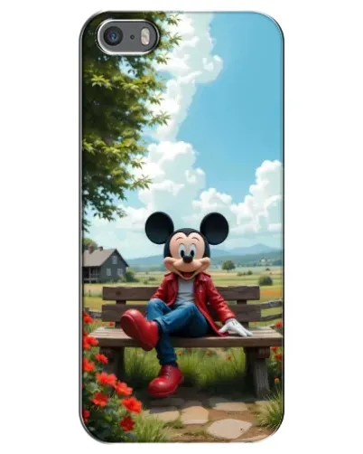 Чехол для iPhone 5 / 5s / SE с картинкой «Микки на скамейке» Чехол для iPhone 5 / 5s / SE с картинкой «Микки на скамейке»