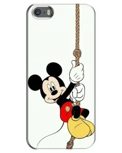 Чехол для iPhone 5 / 5s / SE с картинкой «Mickey на канате» Чехол для iPhone 5 / 5s / SE с картинкой «Mickey на канате»