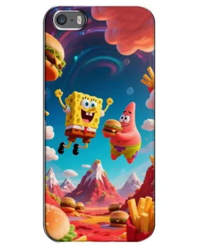 Чохол для iPhone 5 / 5s / SE з картинкою «Космічний фастфуд» Чохол для iPhone 5 / 5s / SE з картинкою «Космічний фастфуд»