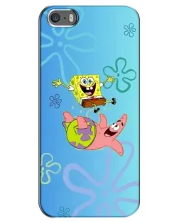 Чохол для iPhone 5 / 5s / SE з картинкою «Спанч Боб та Патрік»