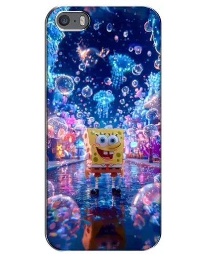 Чохол для iPhone 5 / 5s / SE з картинкою «Неоновий океан» Чохол для iPhone 5 / 5s / SE з картинкою «Неоновий океан»