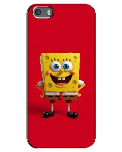 Чохол для iPhone 5 / 5s / SE з картинкою «Спанч Боб на червоному» Чохол для iPhone 5 / 5s / SE з картинкою «Спанч Боб на червоному»