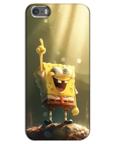 Чохол для iPhone 5 / 5s / SE з картинкою «Сяючий Спанч Боб» Чохол для iPhone 5 / 5s / SE з картинкою «Сяючий Спанч Боб»