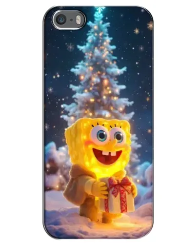 Чохол для iPhone 5 / 5s / SE з картинкою «Різдвяний Спанч Боб» Чохол для iPhone 5 / 5s / SE з картинкою «Різдвяний Спанч Боб»