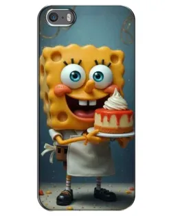 Чохол для iPhone 5 / 5s / SE з картинкою «Кухар Спанч Боб»