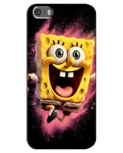 Чохол для iPhone 5 / 5s / SE з картинкою «Вибуховий Спанч Боб»