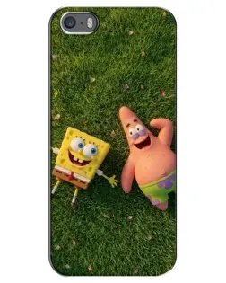 Чехол для iPhone 5 / 5s / SE с картинкой «Друзья на лужайке»