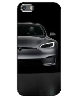 Чехол для iPhone 5 / 5s / SE с картинкой «Tesla Model S Look» Чехол для iPhone 5 / 5s / SE с картинкой «Tesla Model S Look»
