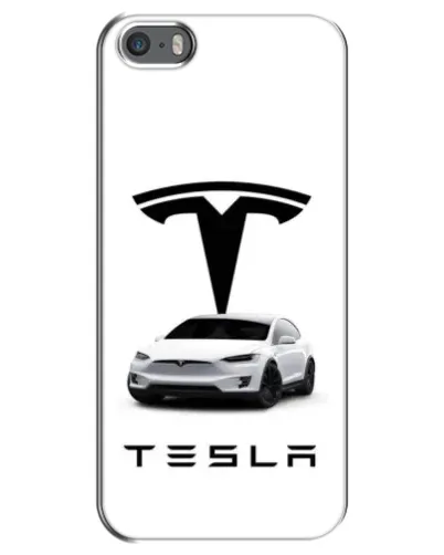 Чохол для iPhone 5 / 5s / SE з картинкою «Tesla White Style» Чохол для iPhone 5 / 5s / SE з картинкою «Tesla White Style»