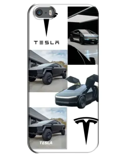 Чохол для iPhone 5 / 5s / SE з картинкою «Колаж Cybertruck Tesla» Чохол для iPhone 5 / 5s / SE з картинкою «Колаж Cybertruck Tesla»