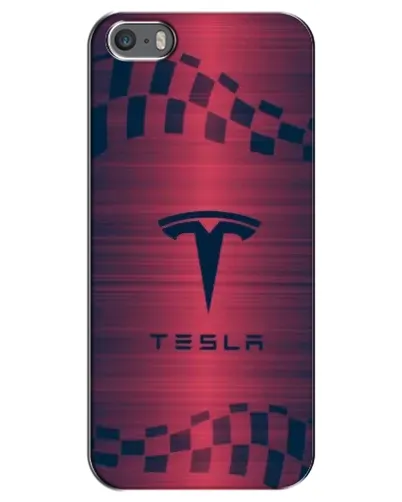 Чохол для iPhone 5 / 5s / SE з картинкою «Тесла червоний карбон» Чохол для iPhone 5 / 5s / SE з картинкою «Тесла червоний карбон»