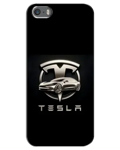 Чохол для iPhone 5 / 5s / SE з картинкою «Tesla — срібне авто» Чохол для iPhone 5 / 5s / SE з картинкою «Tesla — срібне авто»