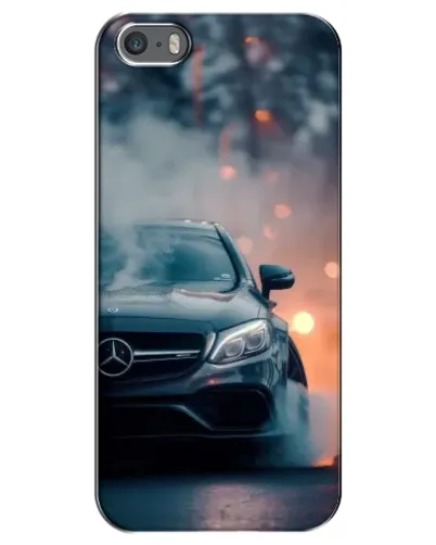 Чохол для iPhone 5 / 5s / SE з картинкою «Mercedes — нічне місто»