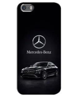 Чохол для iPhone 5 / 5s / SE з картинкою «Mercedes — решітка радіатора»