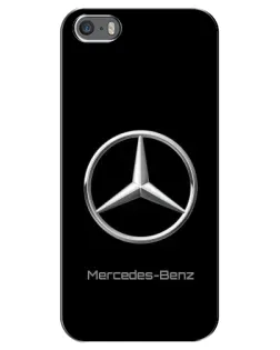 Чохол для iPhone 5 / 5s / SE з картинкою «Mercedes Silver Logo»
