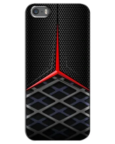 Чохол для iPhone 5 / 5s / SE з картинкою «Mercedes Carbon Grid»