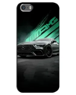 Чохол для iPhone 5 / 5s / SE з картинкою «Темний Mercedes AMG»