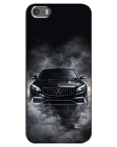 Чохол для iPhone 5 / 5s / SE з картинкою «Mercedes у диму»