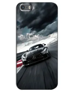 Чохол для iPhone 5 / 5s / SE з картинкою «Гоночний Mercedes AMG»