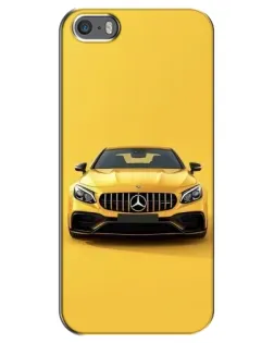 Чохол для iPhone 5 / 5s / SE з картинкою «Жовтий Mercedes GT»