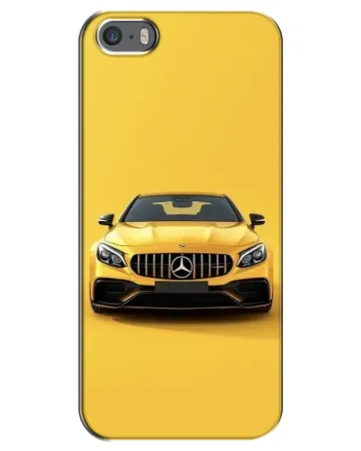 Чохол для iPhone 5 / 5s / SE з картинкою «Жовтий Mercedes GT»