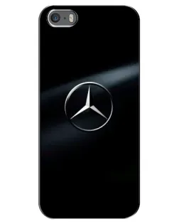 Чохол для iPhone 5 / 5s / SE з картинкою «Mercedes на металі»