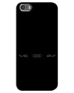 Чохол для iPhone 5 / 5s / SE з картинкою «Audi — світловий підпис»