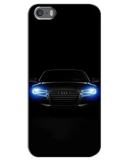 Чохол для iPhone 5 / 5s / SE з картинкою «Audi в неоні»