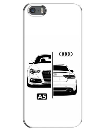 Чохол для iPhone 5 / 5s / SE з картинкою «Audi — контрастний дизайн»