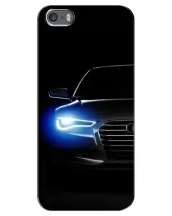 Чохол для iPhone 5 / 5s / SE з картинкою «Неоновий погляд Audi»