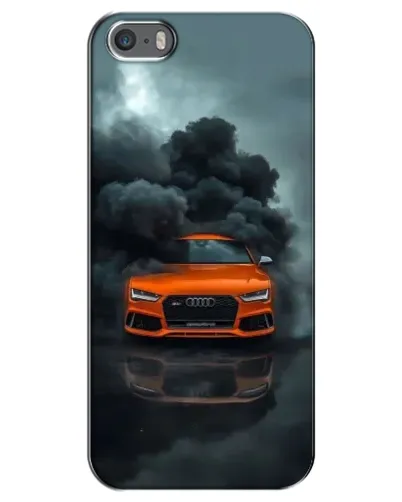 Чохол для iPhone 5 / 5s / SE з картинкою «Audi у хмарах диму»