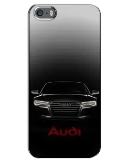 Чохол для iPhone 5 / 5s / SE з картинкою «Audi — градієнтний контур»