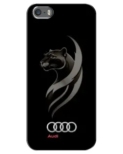 Чохол для iPhone 5 / 5s / SE з картинкою «Графіка — пантера та Audi»