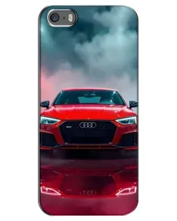 Чохол для iPhone 5 / 5s / SE з картинкою «Audi RS — червоний стиль»