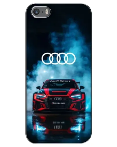 Чохол для iPhone 5 / 5s / SE з картинкою «Audi Sport — неон»