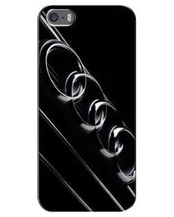 Чохол для iPhone 5 / 5s / SE з картинкою «Audi — абстрактні кільця»