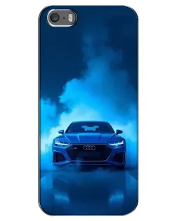 Чохол для iPhone 5 / 5s / SE з картинкою «Audi — блакитна енергія»